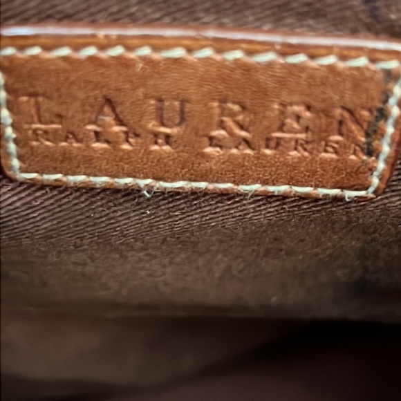 Ralph Lauren Vintage Western Style Horse Emblem Leather Tote Shoulder Bag - Picture 11 of 13